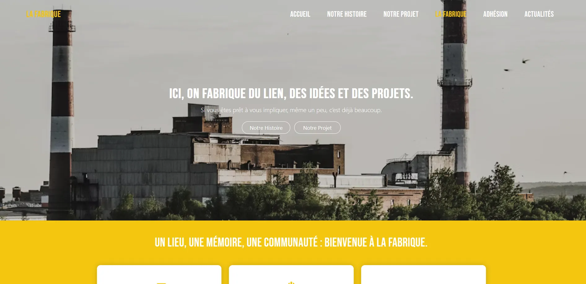 Mockup d'une association